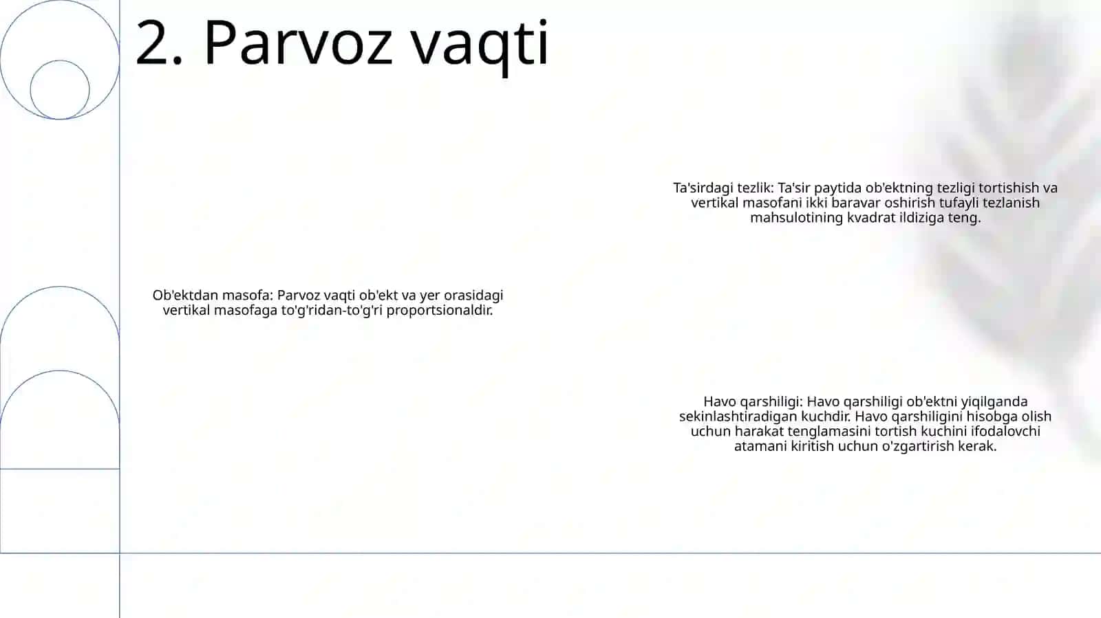 Yuqoriga Tik Otilgan Jism Harakati Va Oid Masala Tahlili 3