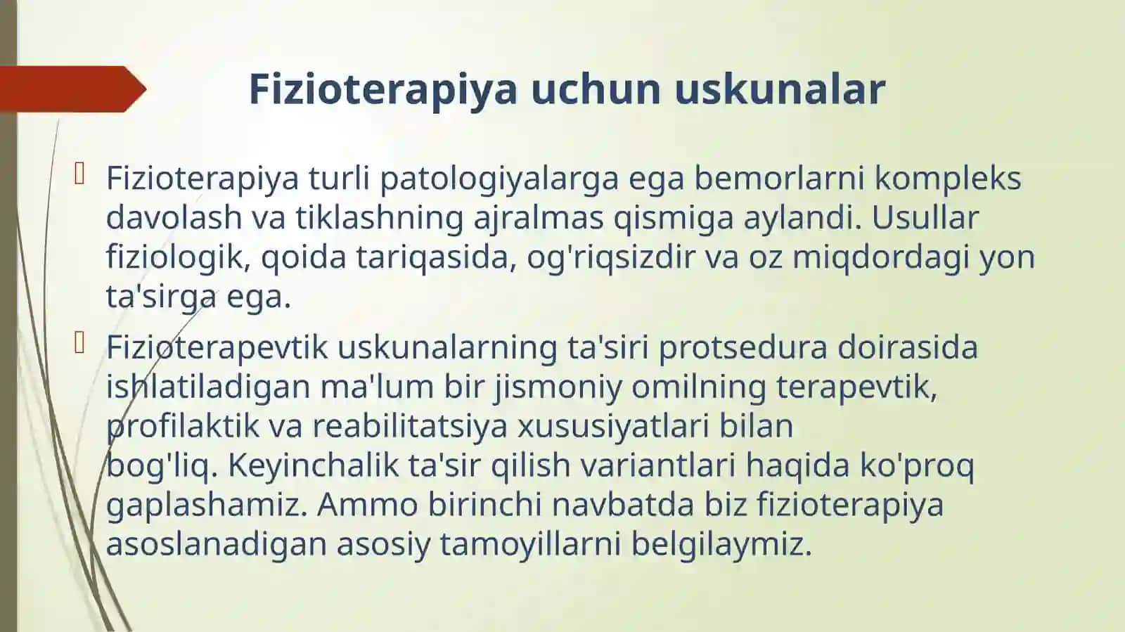 Fizioterapevtik qurilmalar majmualari va kompleksi 3