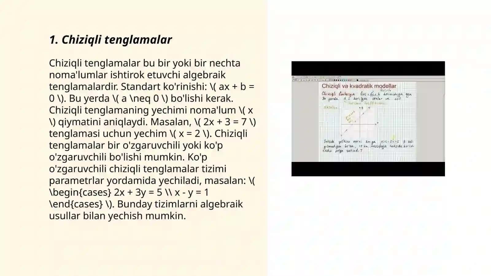 Chiziqli formalar 3