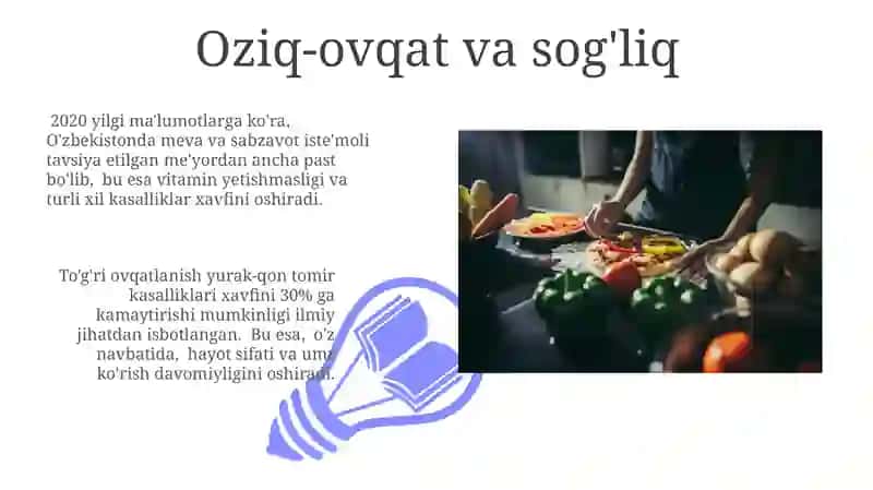 Oziq-ovqat mahsulotlari haqida umumiy ma'lumot 3
