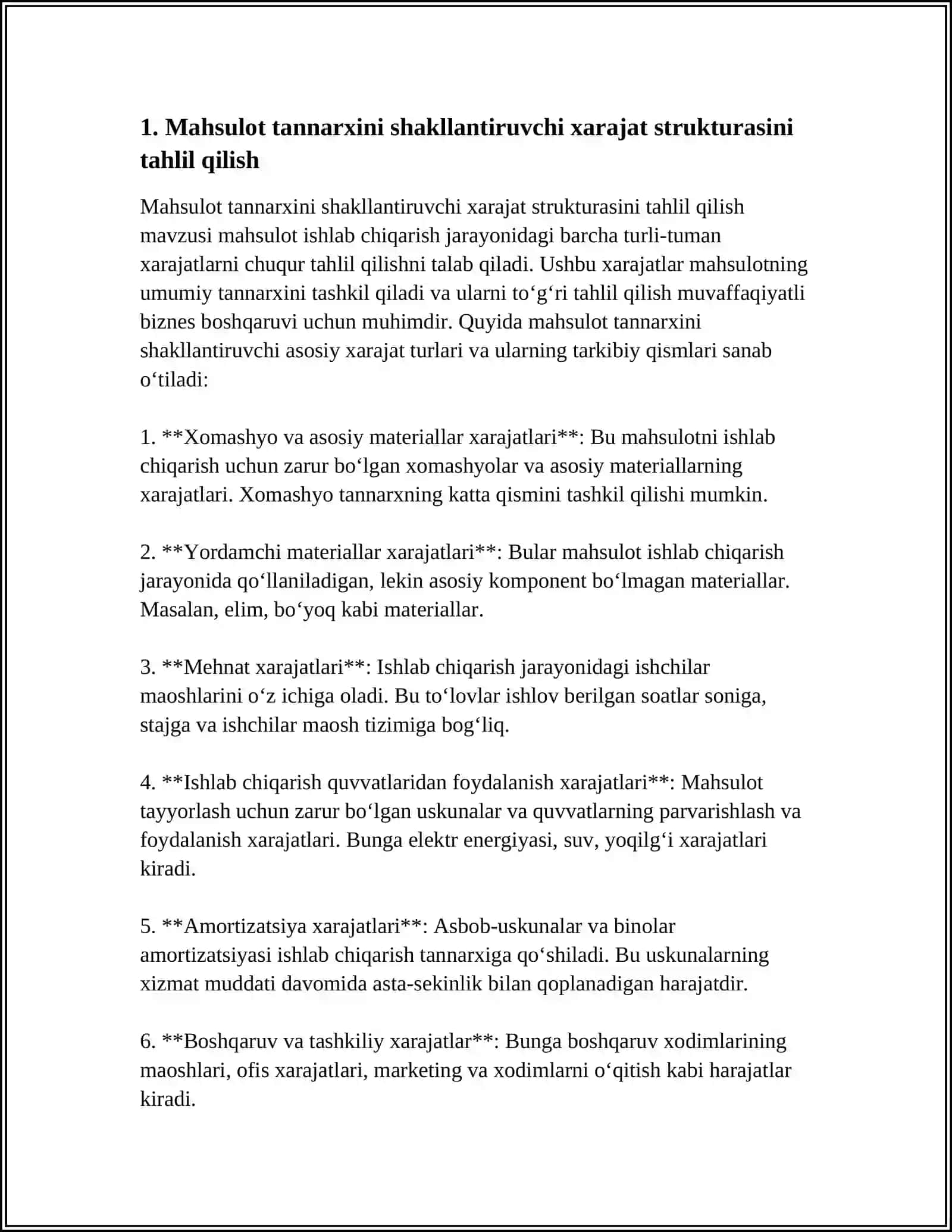 MAHSULOT TANNARXINI KAMAYTIRISHNING MIKROIQTISODIY ASOSLARI 3