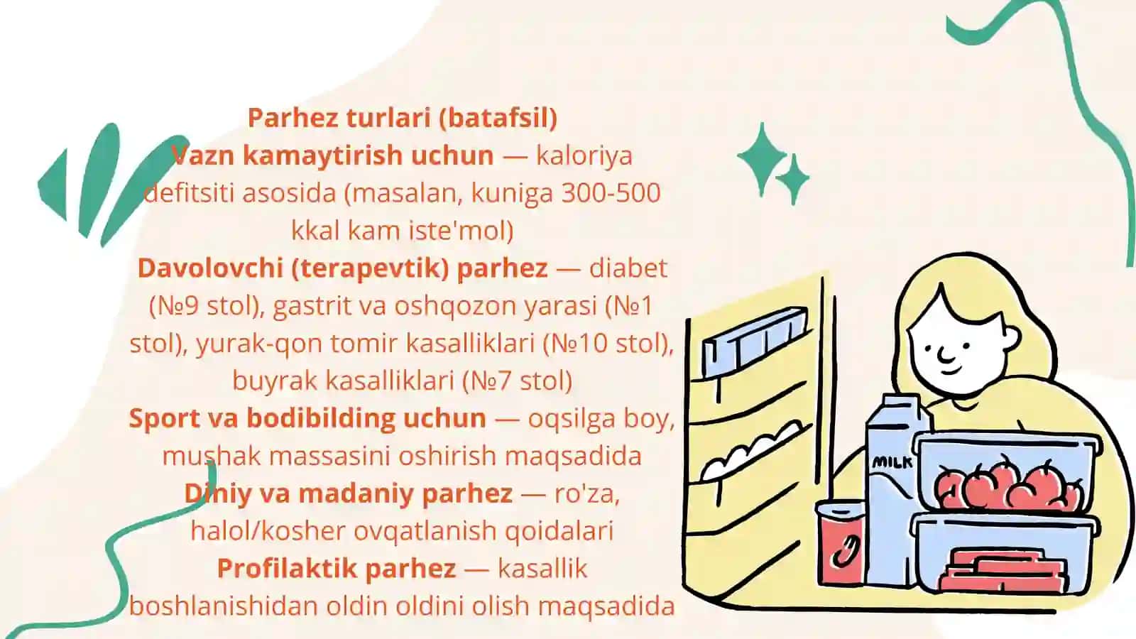 Parhez ovqatlanish — 14 betlik professional prezentatsiya | Dieta va sog‘lom ovqatlanish 3
