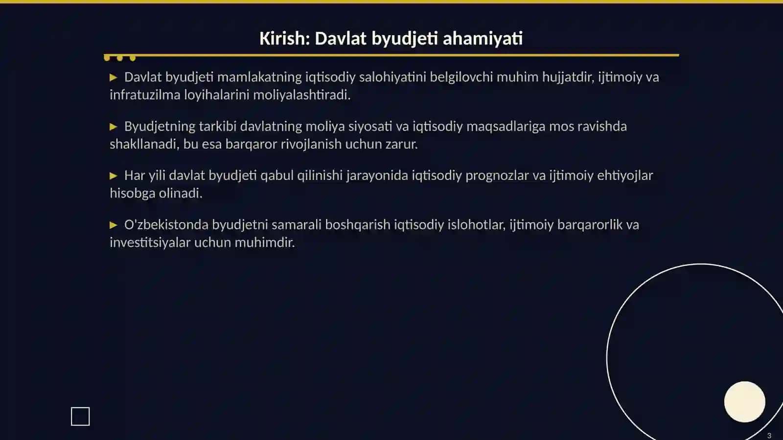 Davlat byudjeti tarkibi va uni takomillashtirish yoʻllari 3