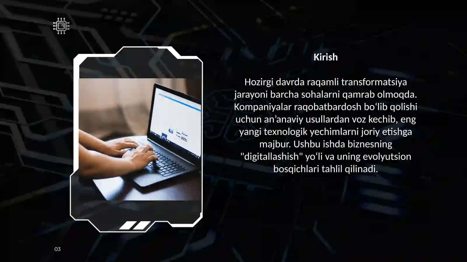 ”Biznesda raqamli texnologiyalarning rivojlanish bosqichlari” 3