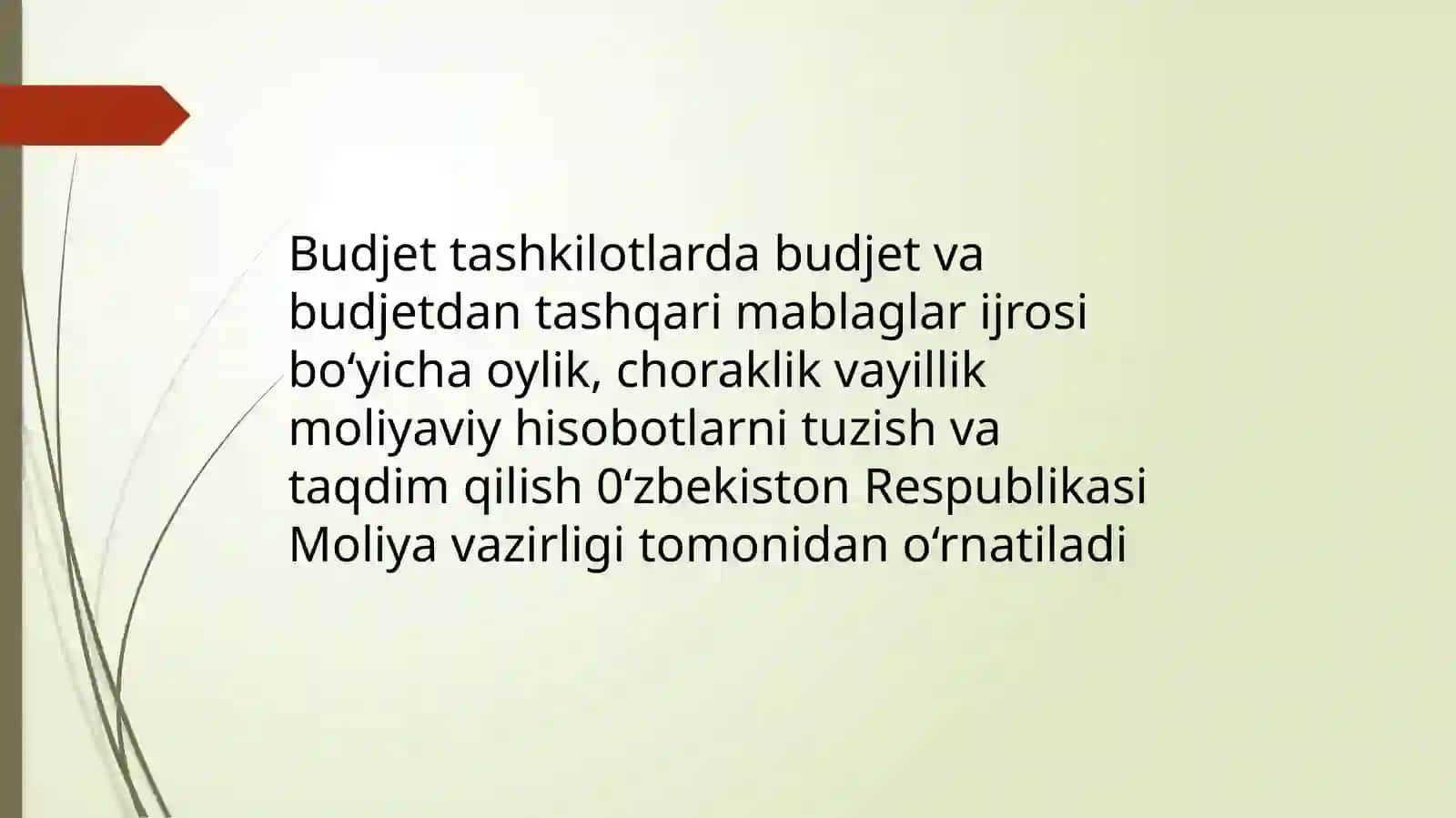 Byudjet mablag‘lari bo‘yicha xarajatlar smetasini tuzish tartibi va ularni ijrosi hisobi 3