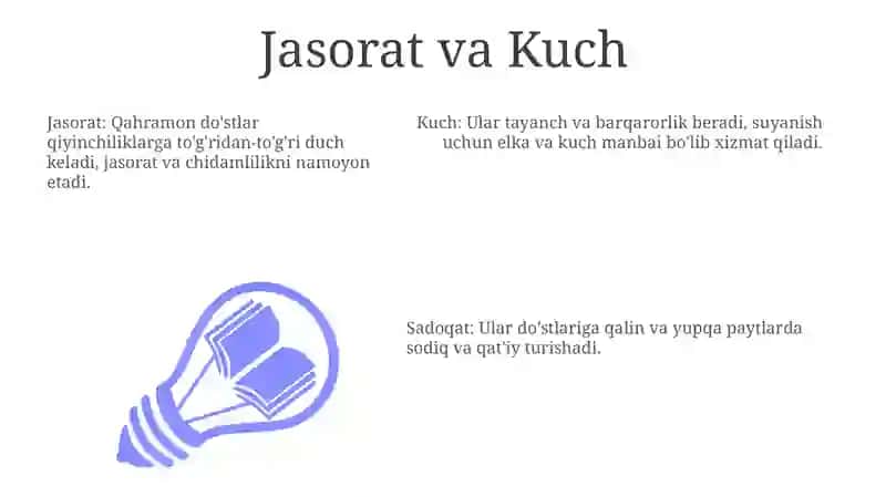 Qahramonlik dostonlari xususiyatlari 3