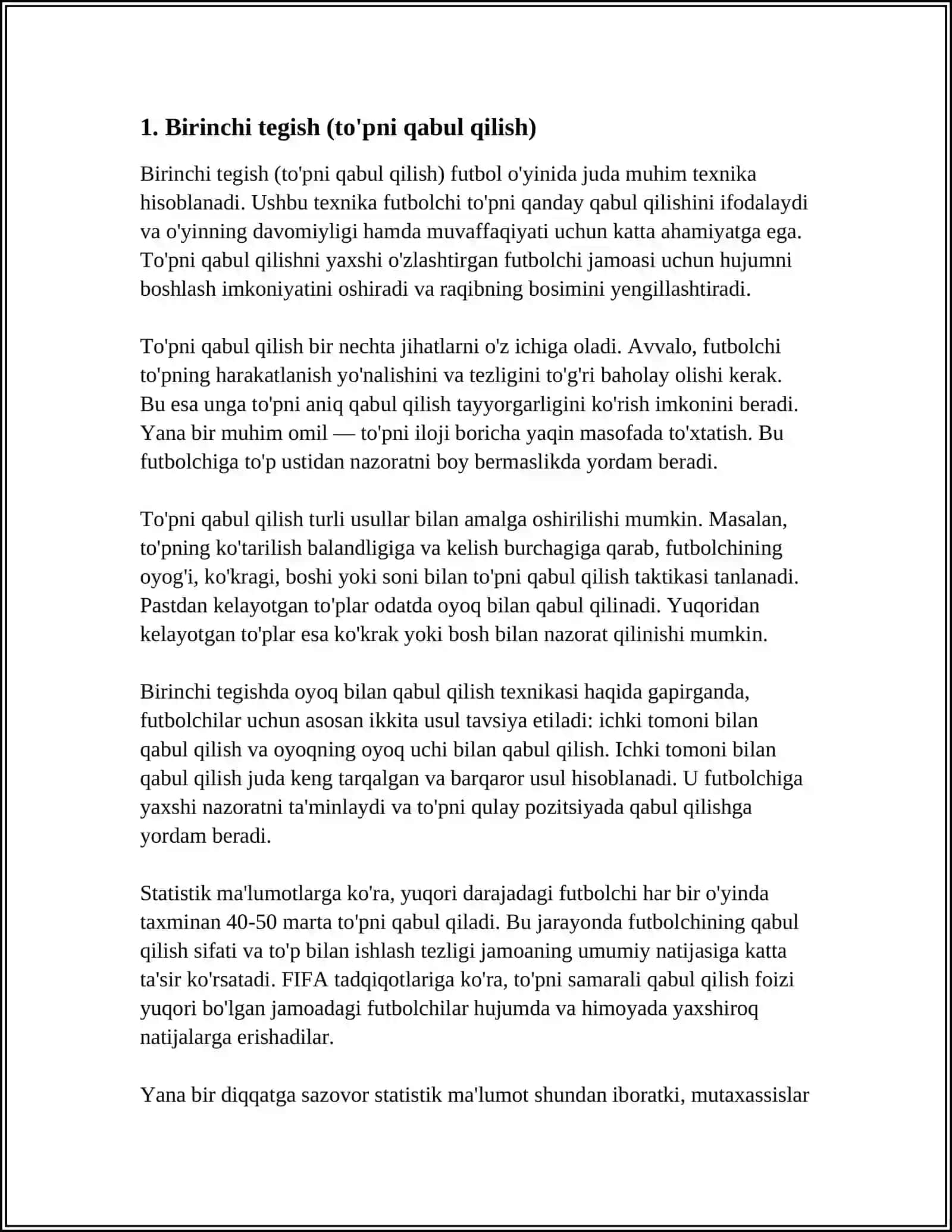 FUDBOL TEXNIKASI 3