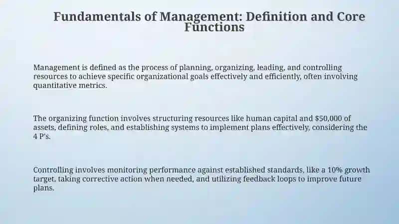 Principles of Management 3