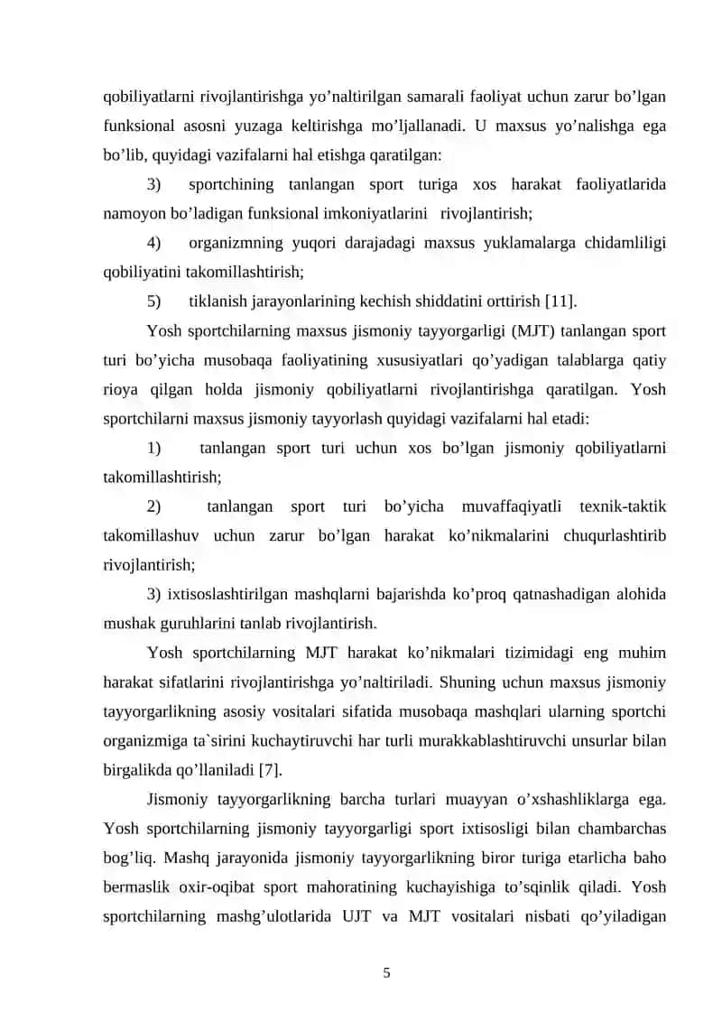 Yosh sportchilarni jismoniy tayyorlash 3