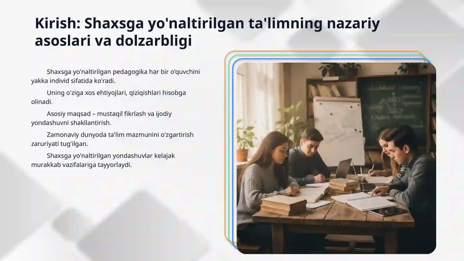 Pedagogik jarayonni shaxsga yo'naltirish asosidagi mualliflik texnologiyalar 3