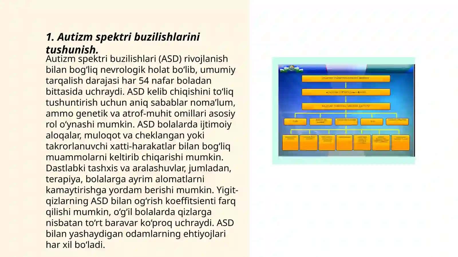Autizim spektorli bolalarni taʼlimga tayyorlash 3
