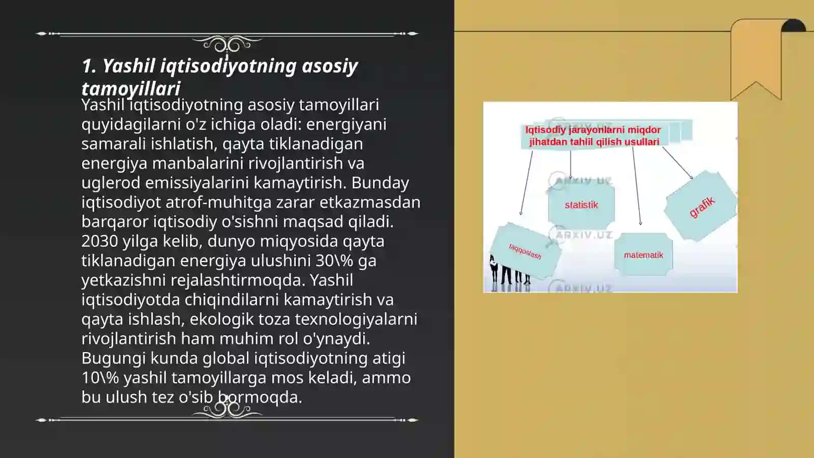Yashil iqtisodiyotda otish jarayonini moliyalashtirish 3