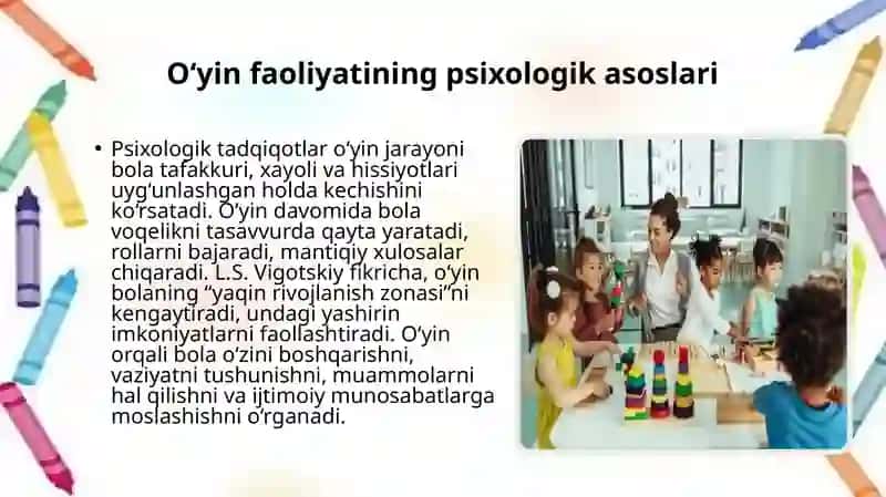 O’yin-bola faoliyatining asosiy turi 3