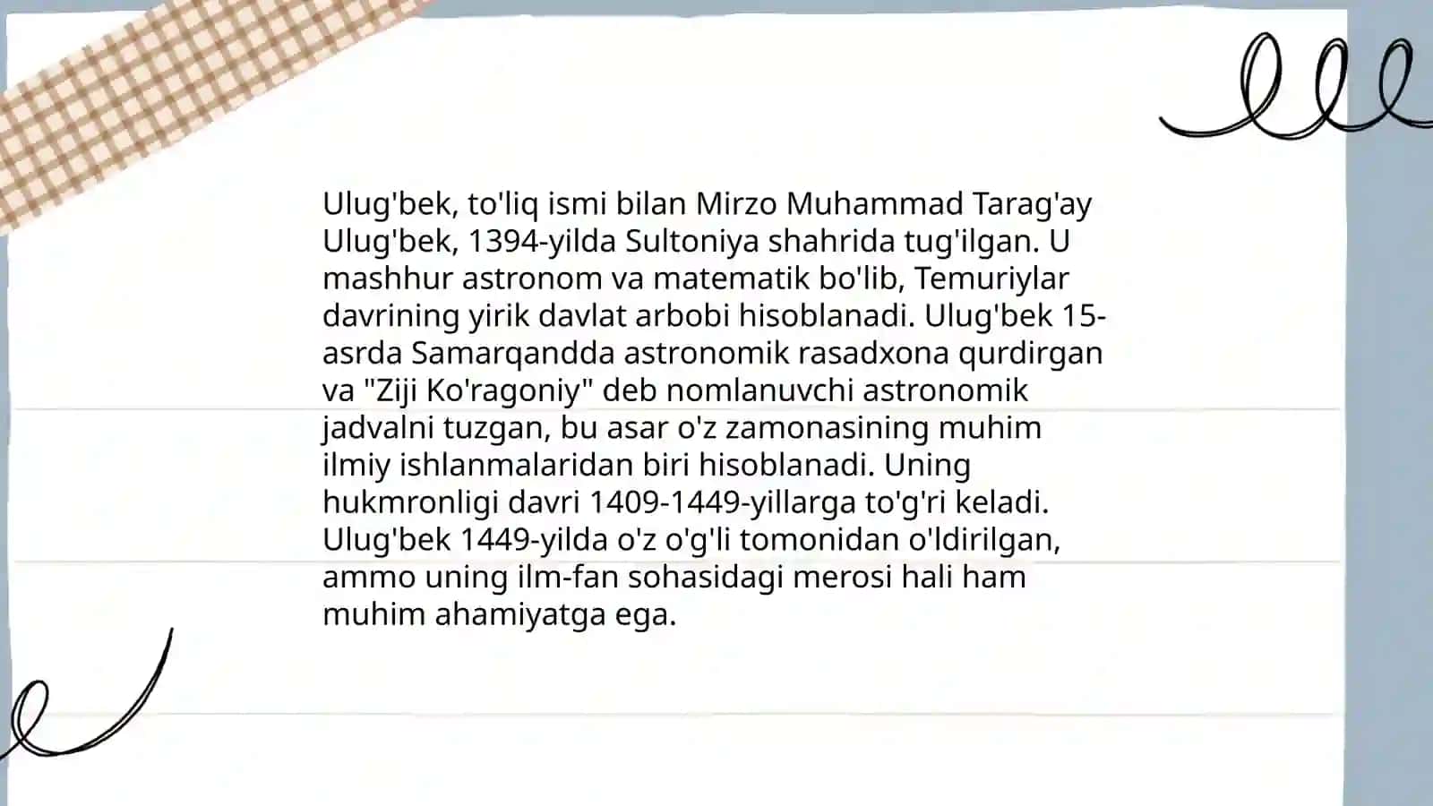 Ulug’bek xazinasi 3