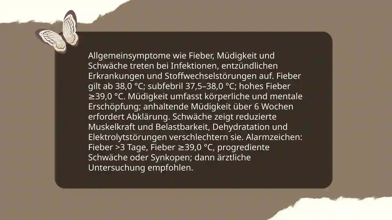 Symtome und Anzeichen 3