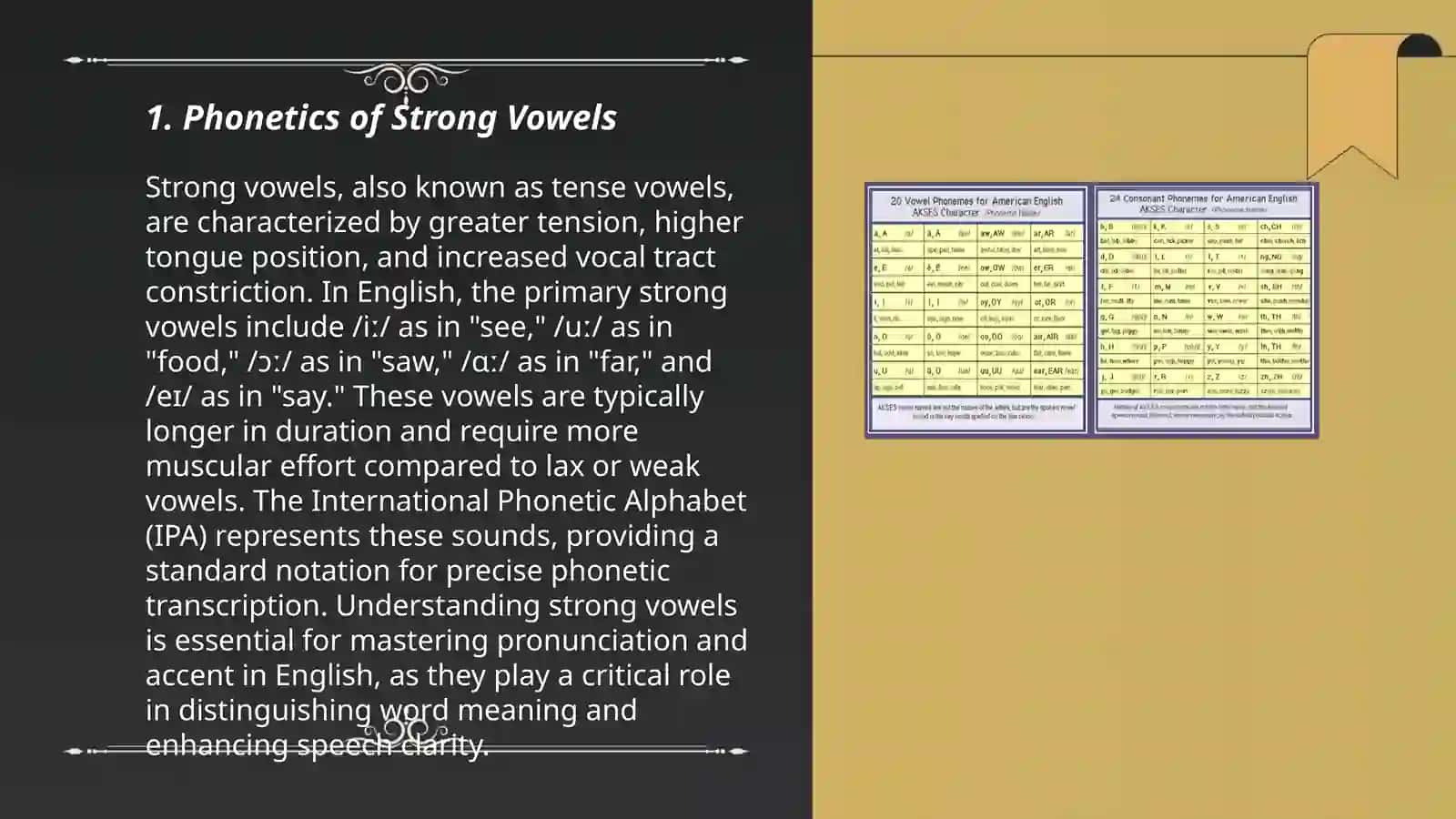 Strong and Weak Vowels 3