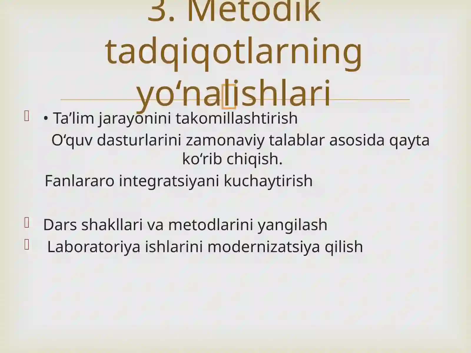Kimyo o‘qitish metodikasi 3
