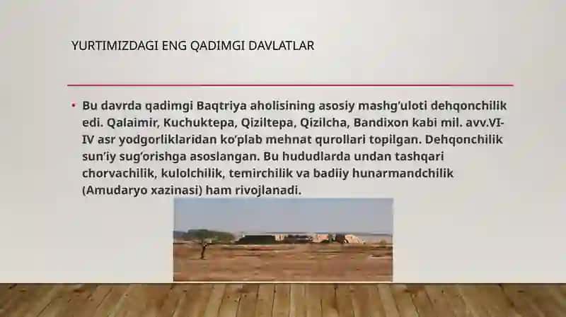 YURTIMIZDAGI ENG QADIMGI DAVLATLAR O’RTA ASRLAR DAVLATCHILIGI 3