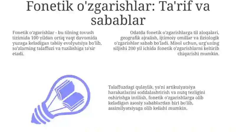 Fonetik o'zgarishlar 3