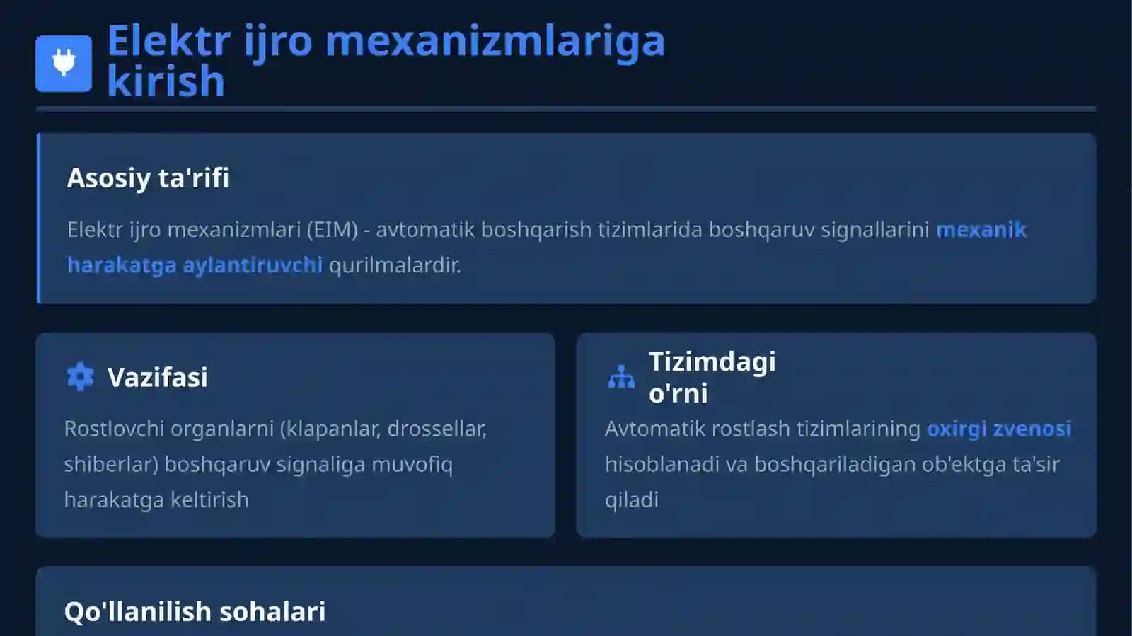 Elektr ijro mexanizmlarining strukturaviy sxemasini tuzish 3
