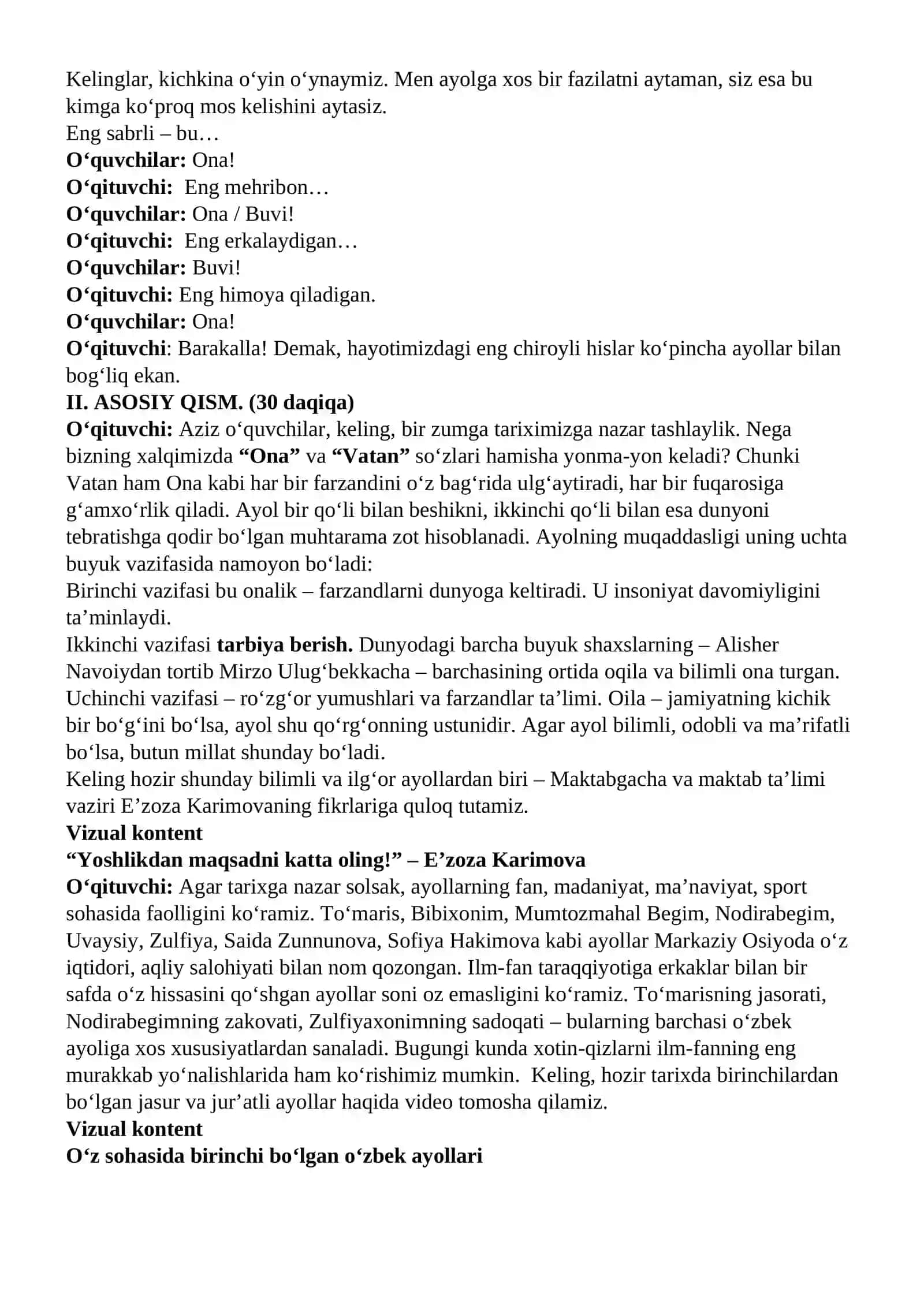 “Kelajak soati” darsining 5-8-sinflar uchun mashg‘ulot ssenariysi 3