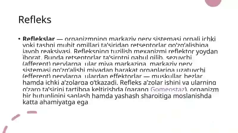 Bolalarda shartli reflekslarning rivojlanishi 3