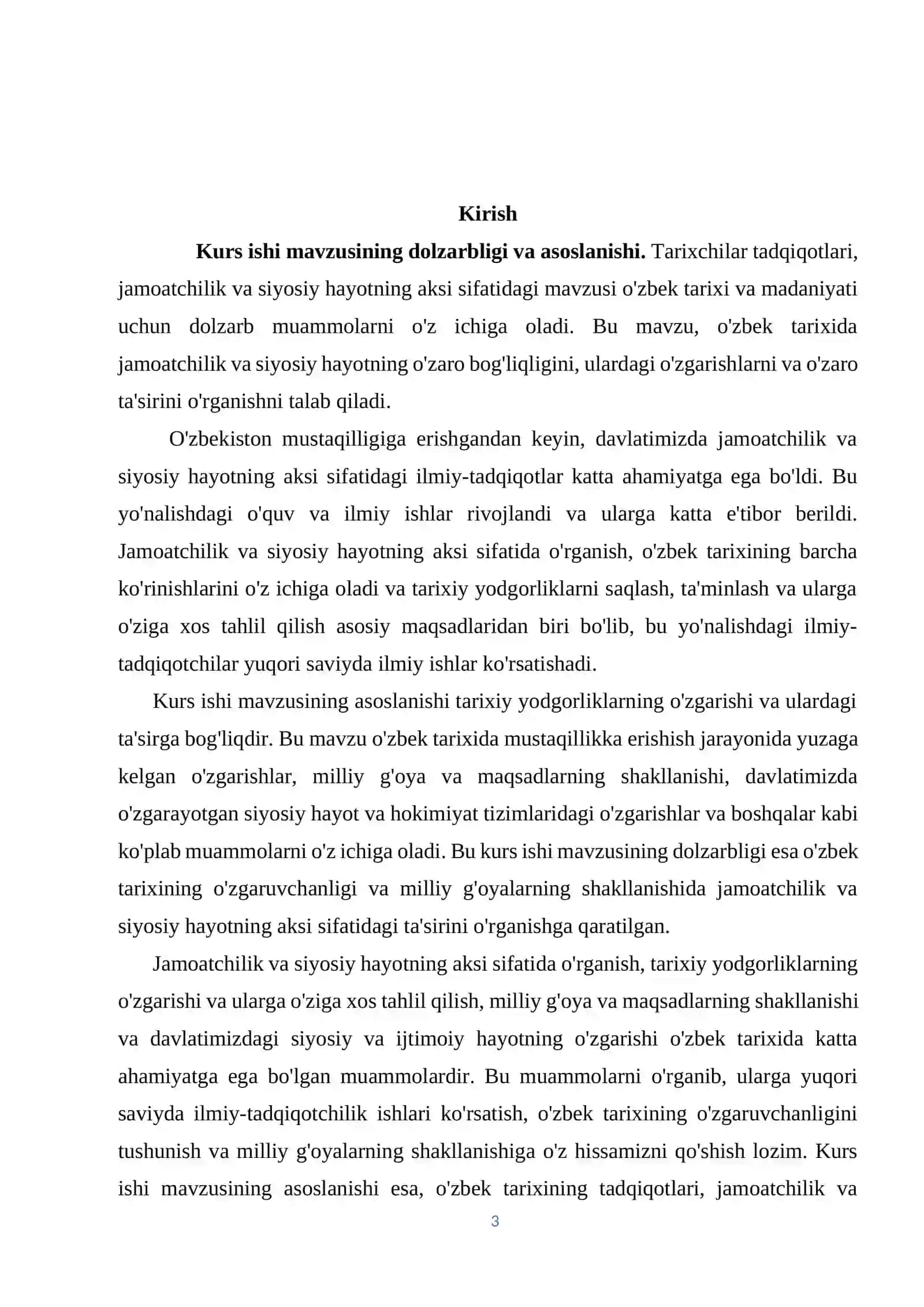 Tarixchilar tadqiqotlari jamoatchilik va siyosiy hayotning aksi sifatida 3