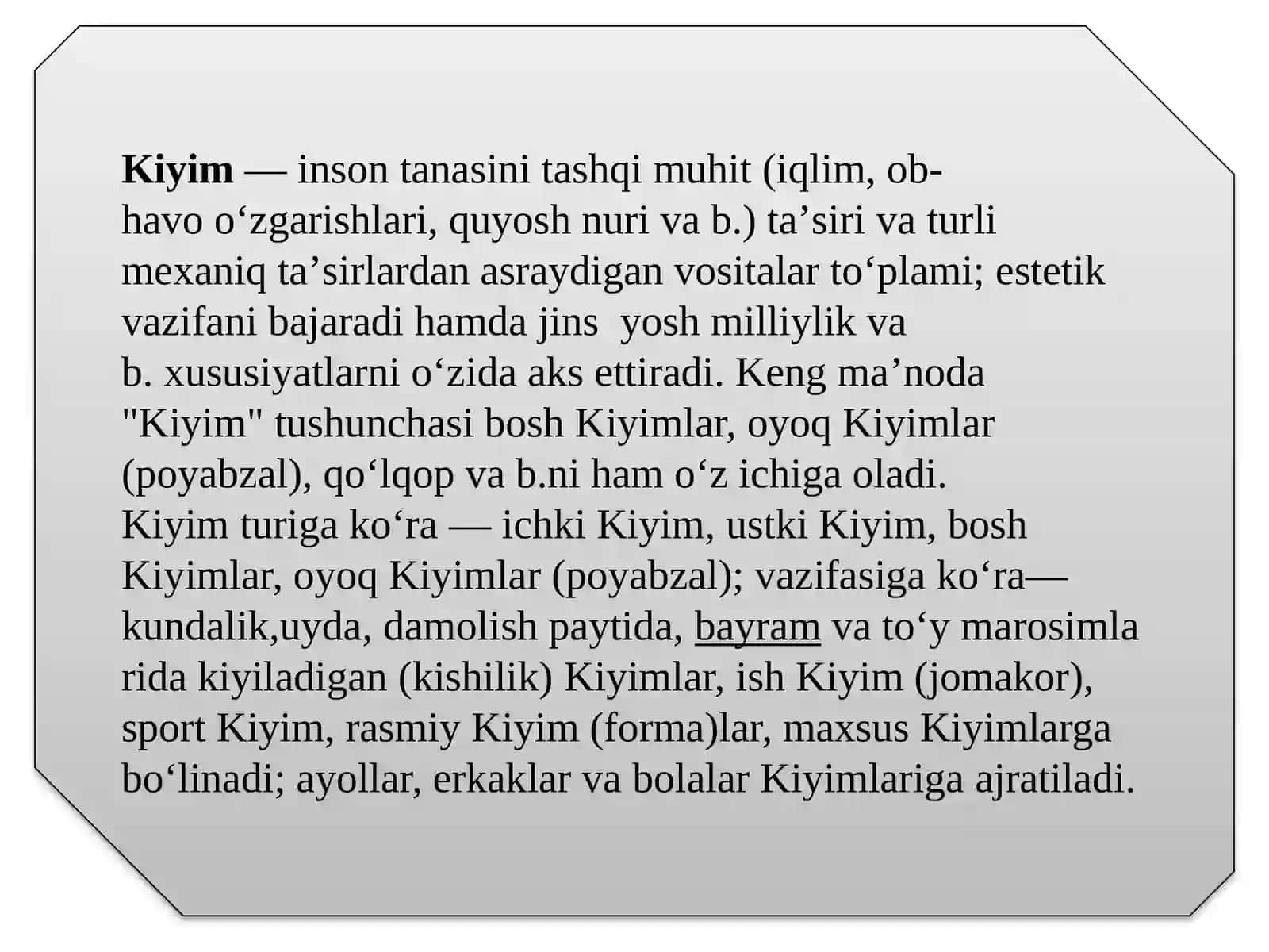 Kiyim furniturasi va assortimenti 3