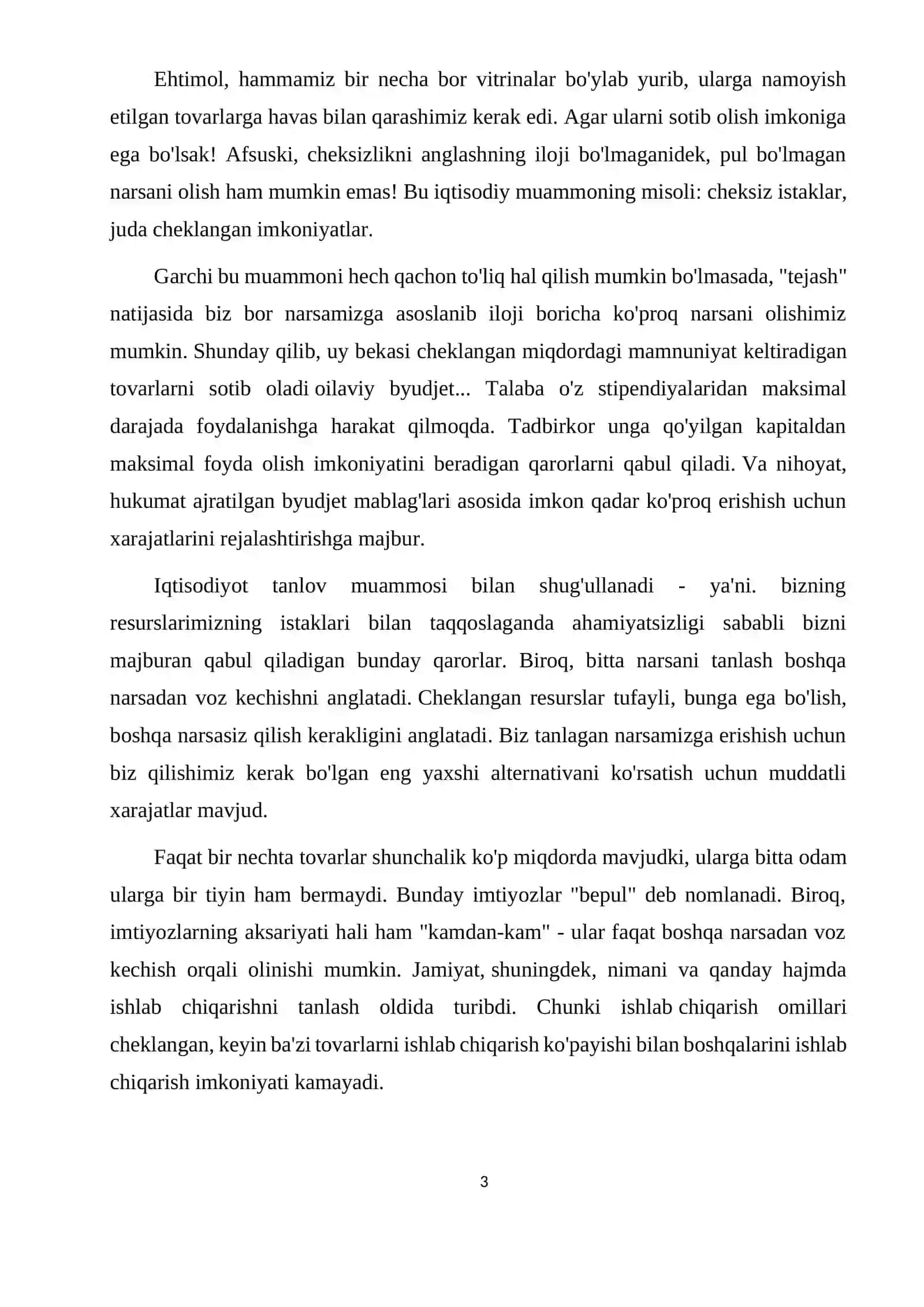 Resurslarni optimal taqsimlash va ulardan samarali foydalanish yo'llari 3