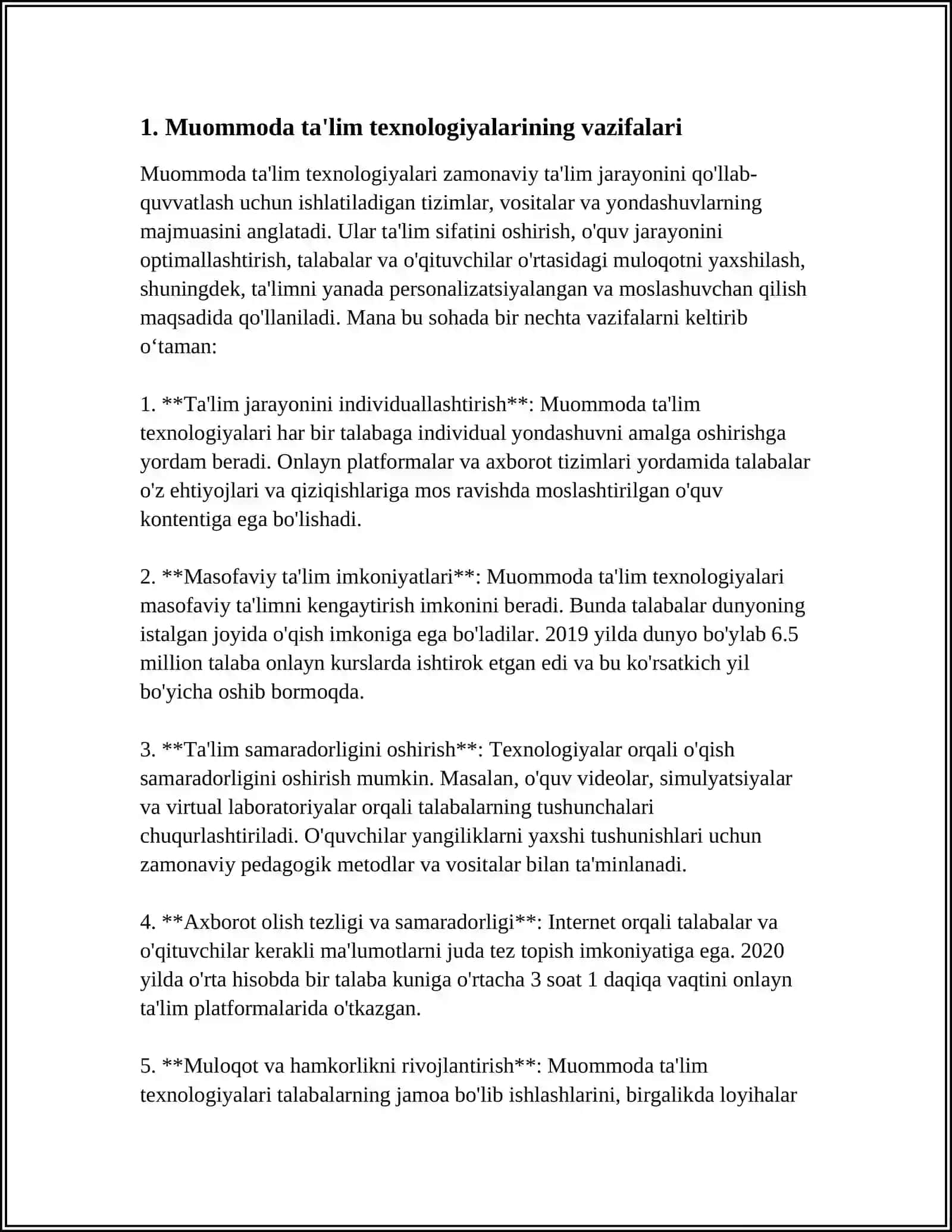 MUOMMOLI TA’LIM TEXNOLOGIYALARI MAZMUNI VA MOHIYATI 3