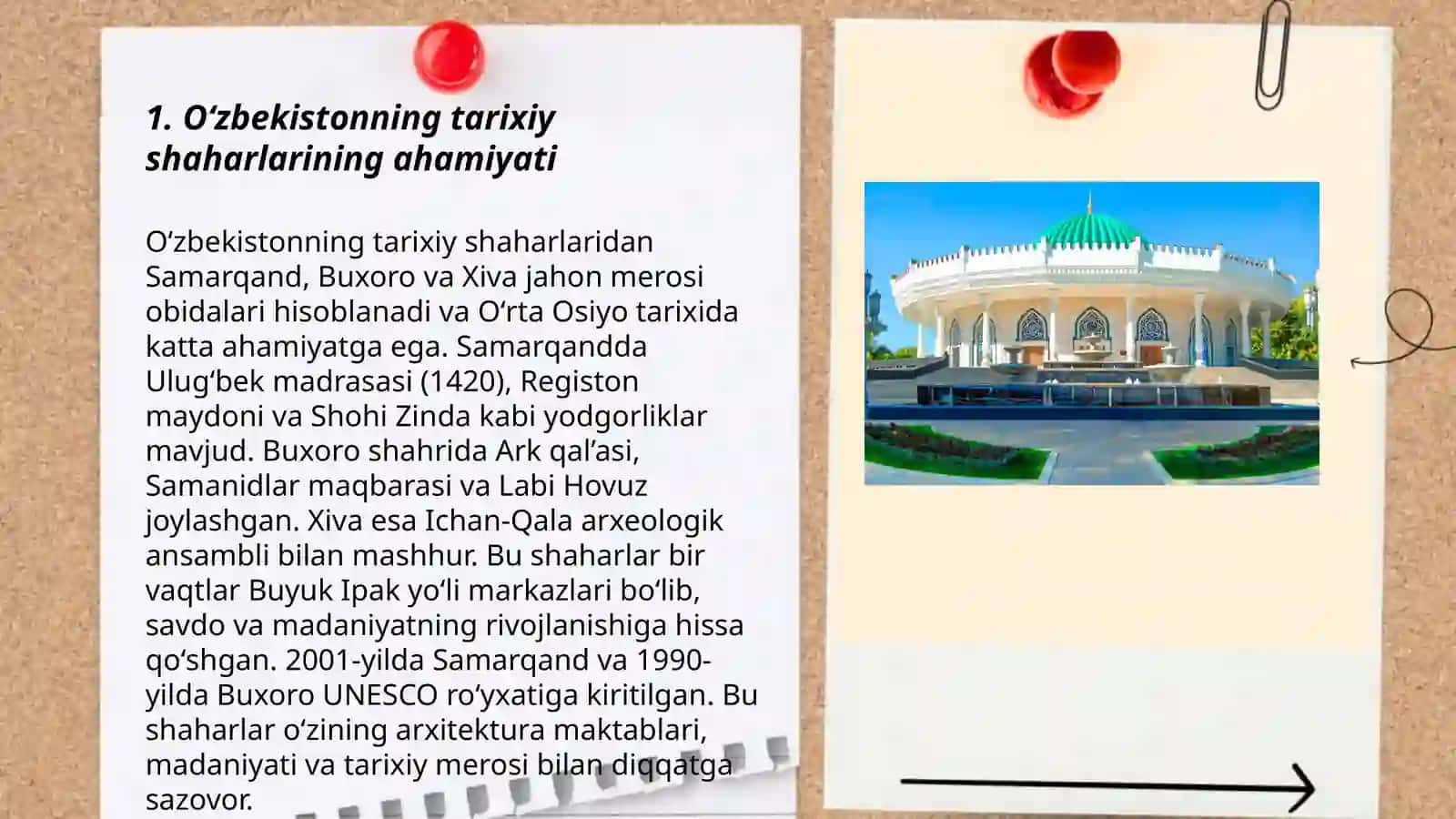 Oʻzbekistonda tarixiy shaharlar yubileylarning xalqaro miqyosda keng nishonlanishi 3