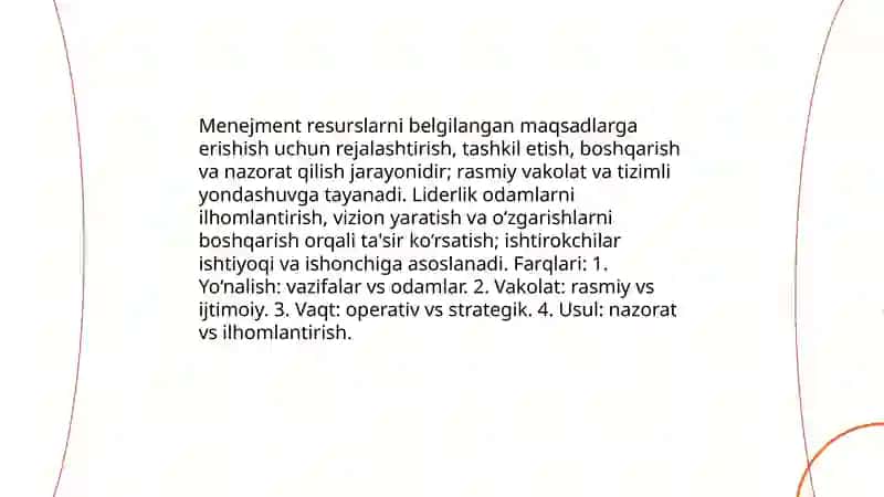 Menejment va liderlikning biznesdagi roli 3
