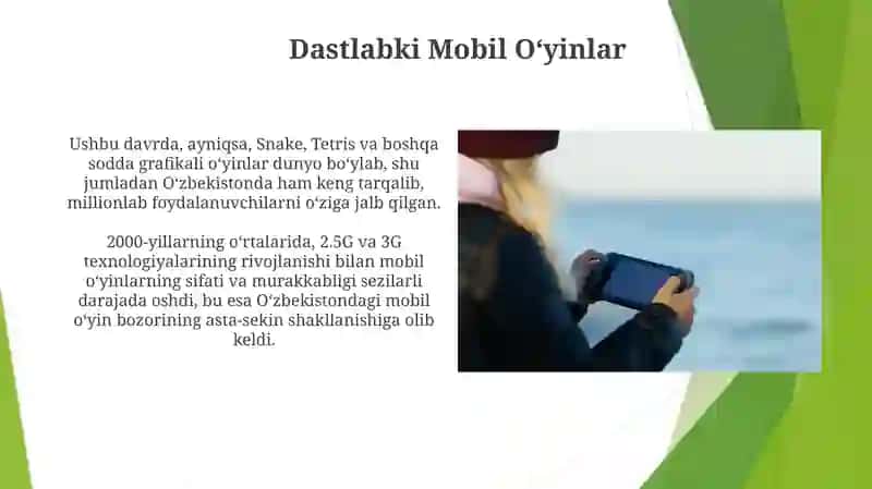 Dastlabki Mobil Oʻyinlar 3