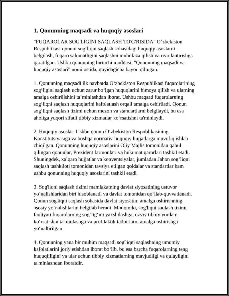 SOG'LIQNI SAQLASH SOHASIDAGI QONUNCHILIK ASOSLARI 3