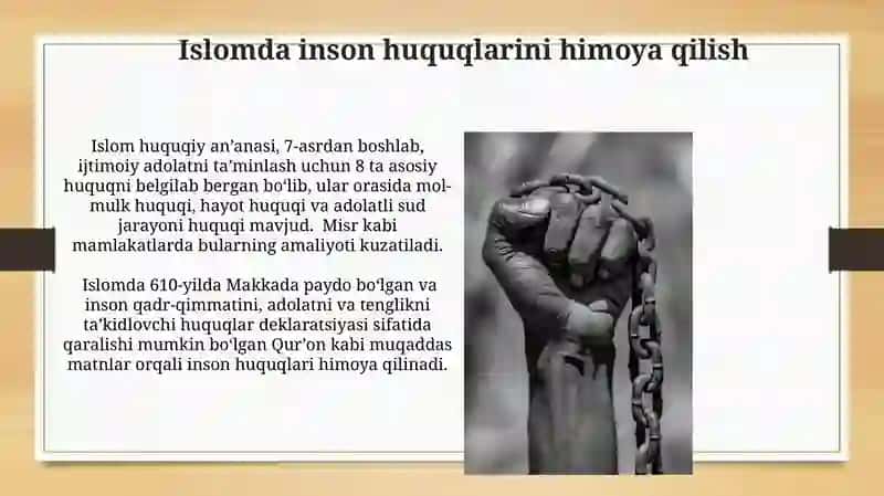 Islomda inson huquqlari himoyasi 3