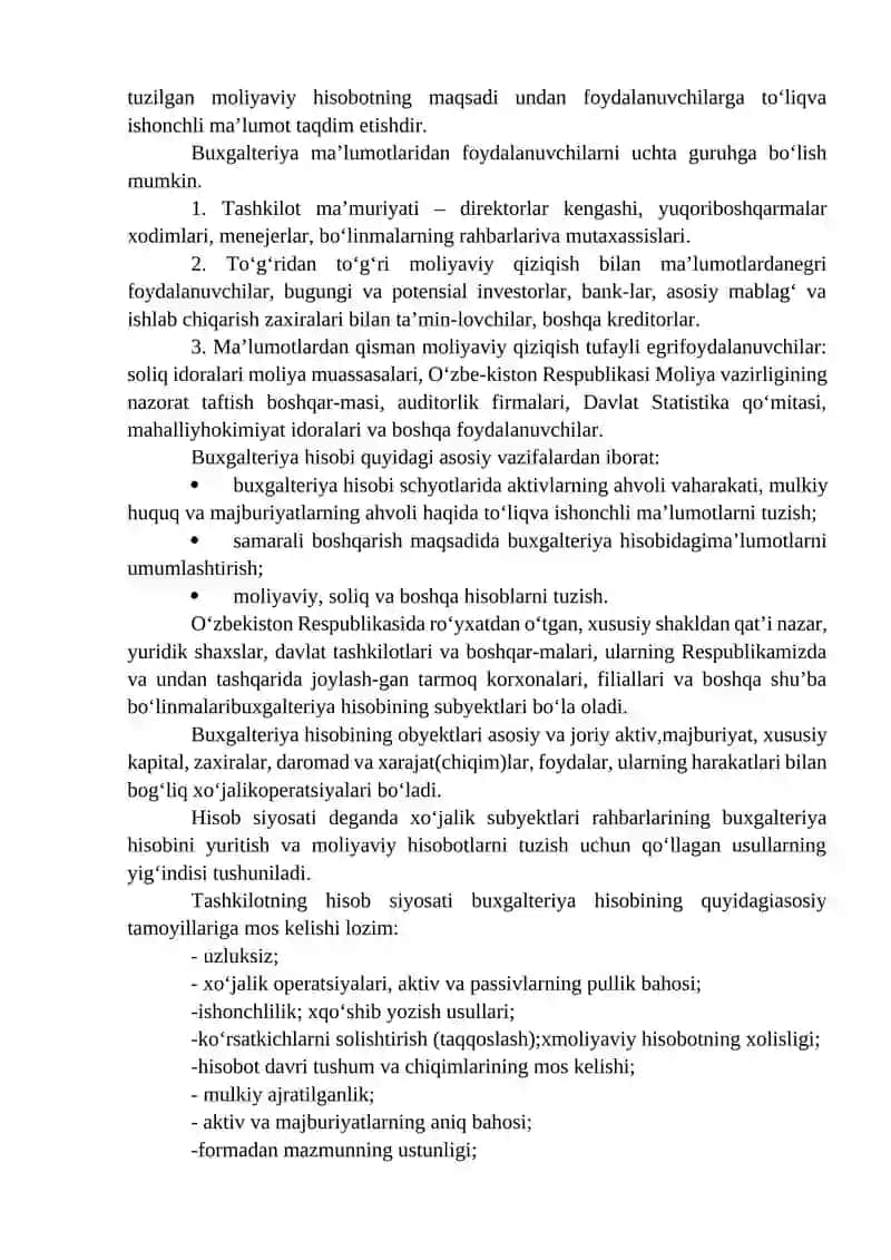 Buxgalteriya hisobini tashkil qilishning me’yoriy huquqiy asoslari 3