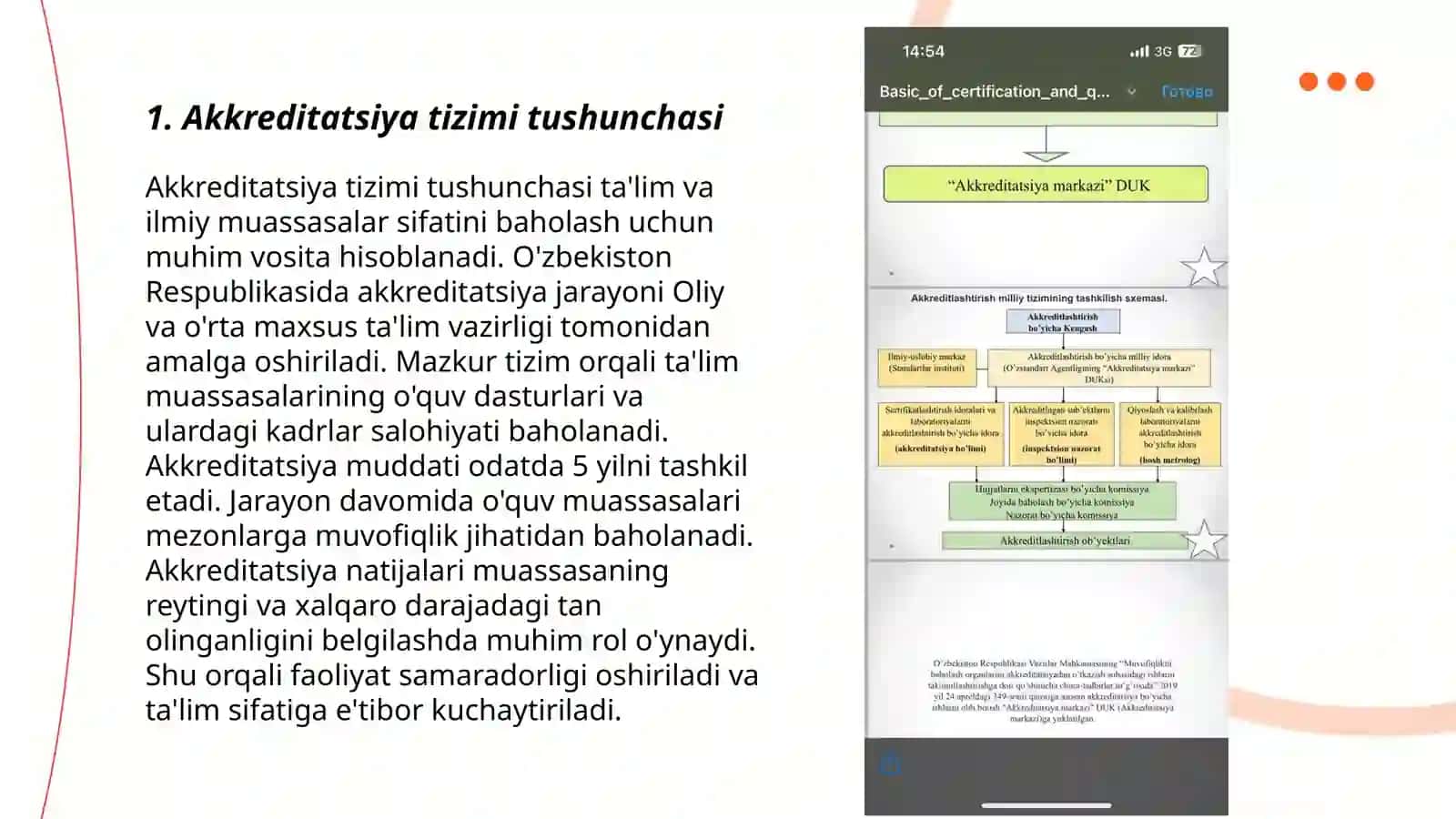 Akkreditatsiya tizimi haqida ma’lumot bering 3