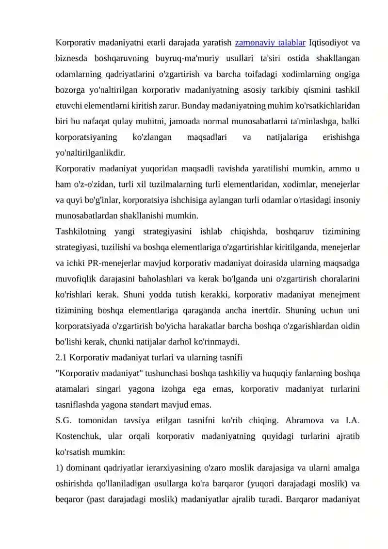 CORPORATE CULTURE DIAGNOSTICS METHODS 3