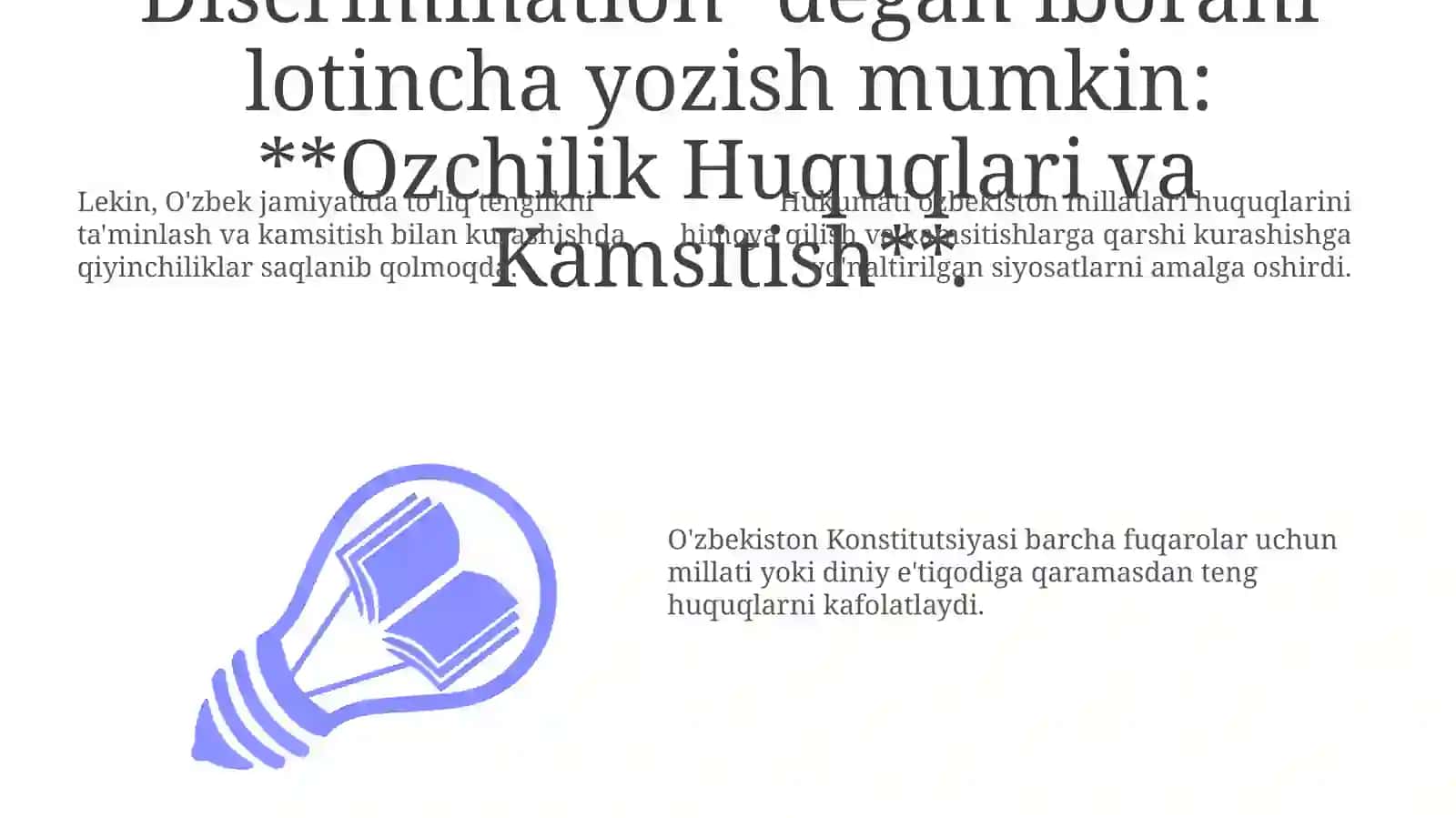O'zbekistondagi Hozirgi Inson Huquqlari Vaziyati 3