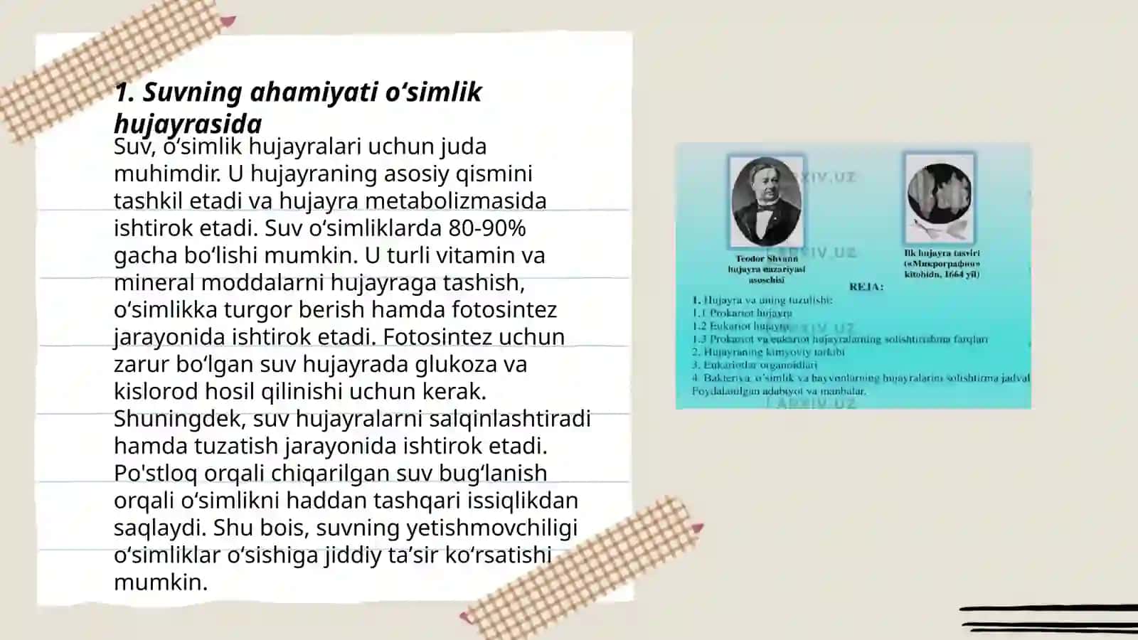 Õsimlik hujayrasining kimyoviy tarkibi 3