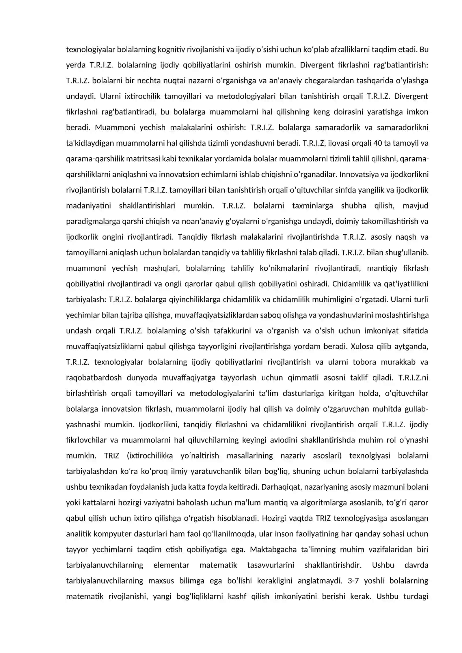 TRIZ TEXNOLOGIYASI VA UNING AHAMIYATI 3