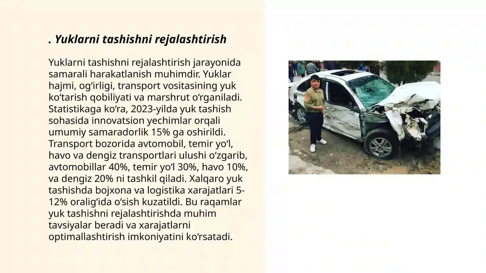 Avtomabil transportida yuklarni tashishni tashkil etish 3
