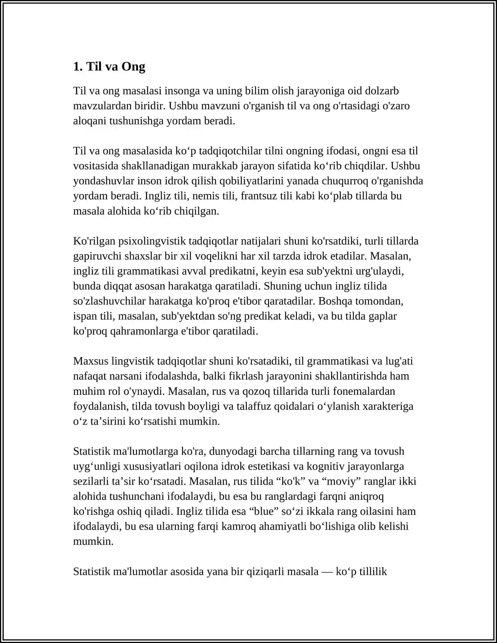 SAMARALI MULOQOTNING ASOSIY TARKIBIY ELEMENTLARI. SHAXSLAR ARO MULOQOT KO'NIKMALARI 3