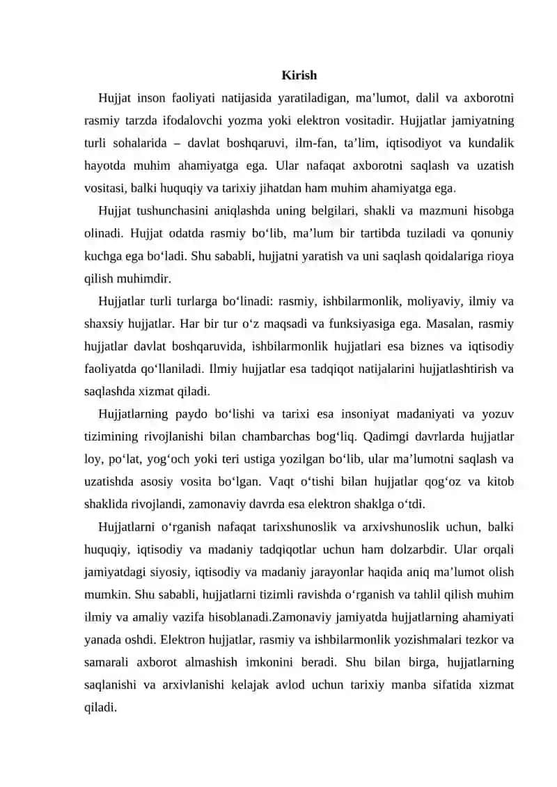 HUJJATLARNING PAYDO BO‘LISHI VA TARIXI 3