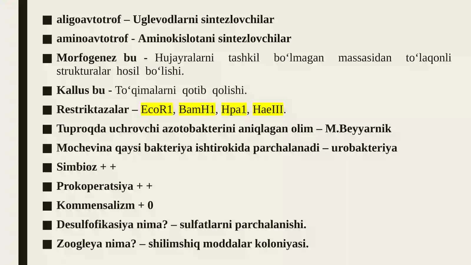 Biotexnologiyaning Molekulyar Asoslari 3