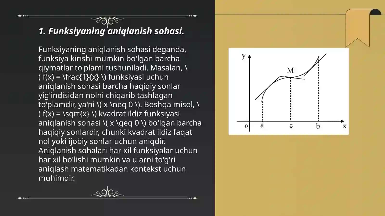 Funksiyaning Eng Katta va Eng Kichik Qiymatlari Izlash 3