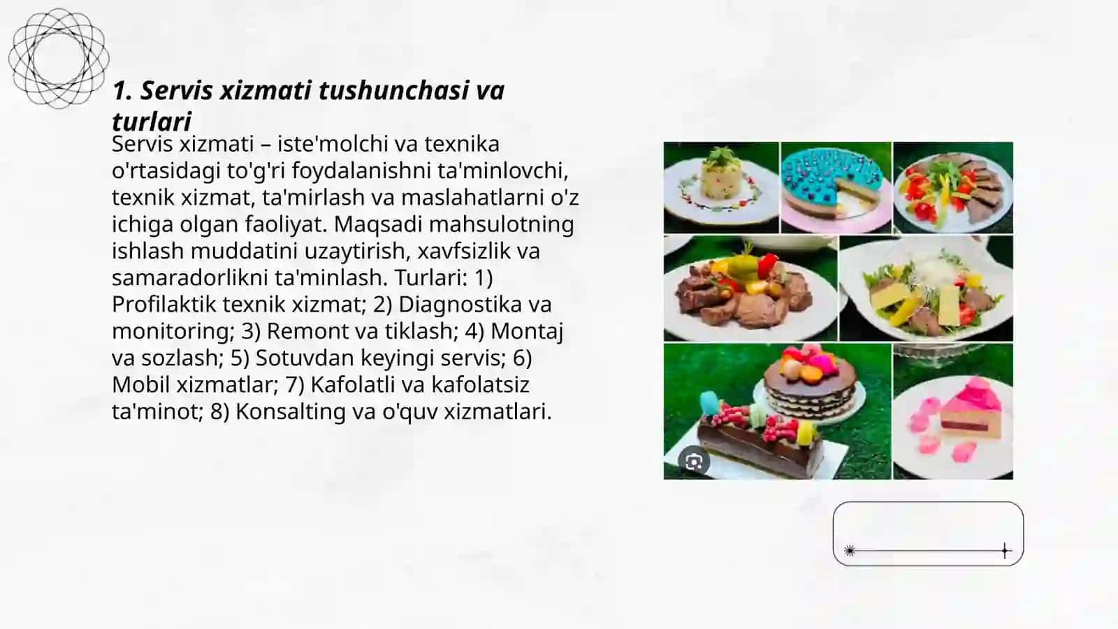 Servis xizmati tushunchasi va turlari 3