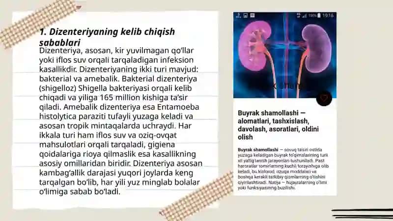 Dizenteriya va sallmaneloz kasalliklari 3