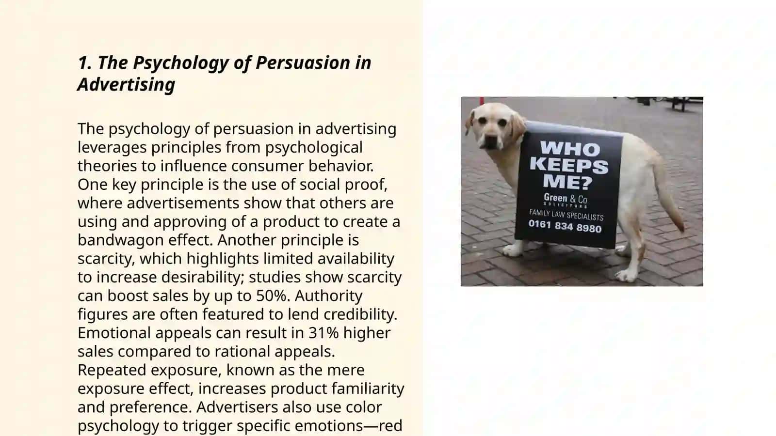 Plan: The Psychology of Persuasion in Advertising, Crafting Compelling Headlines, The Role of Storytelling in Advertisements 3