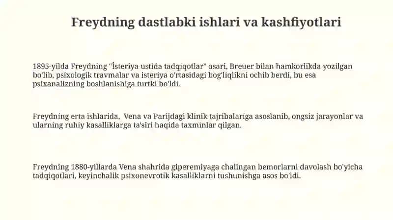 Psixoanalizning shakllanish tarixi 3